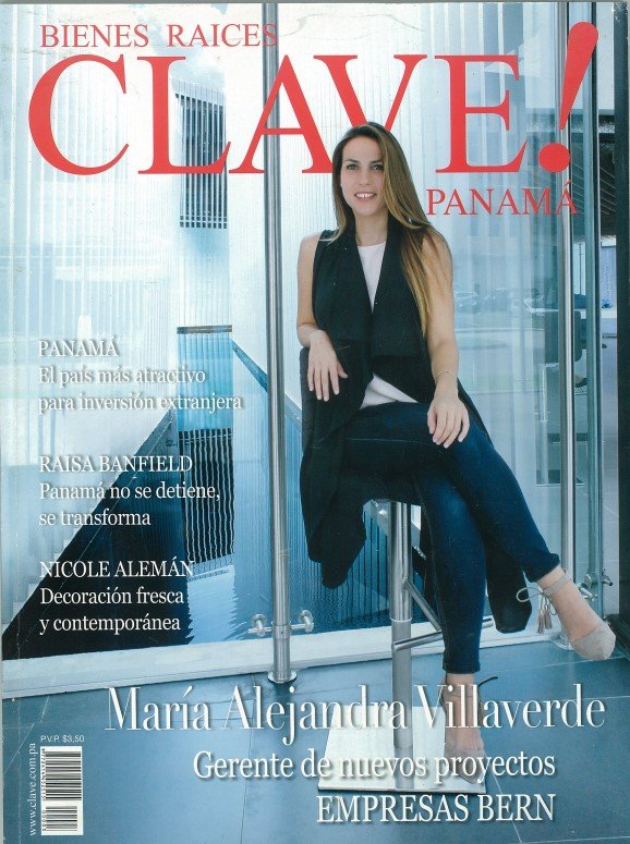 Original CLAVE! Panamá cover featuring María Alejandra Villaverde